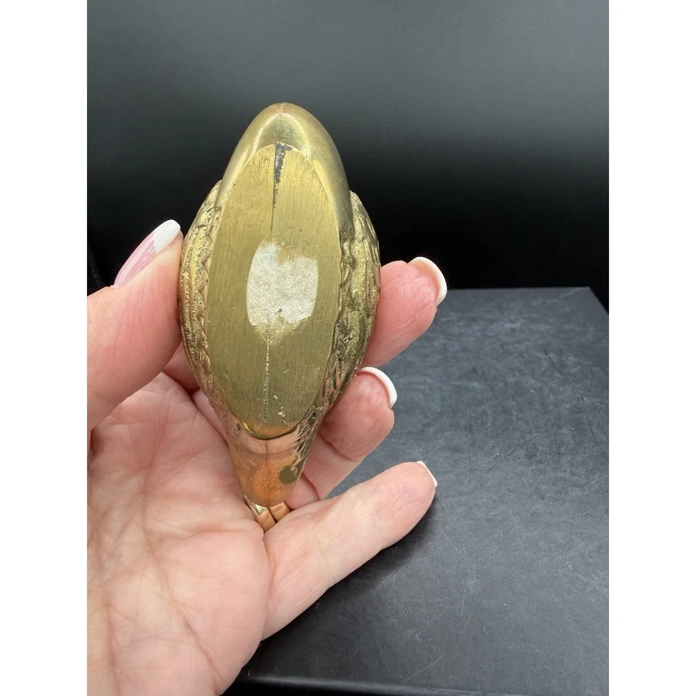 🦆 Vintage Small Solid Brass Duck Figurine / Paperweight